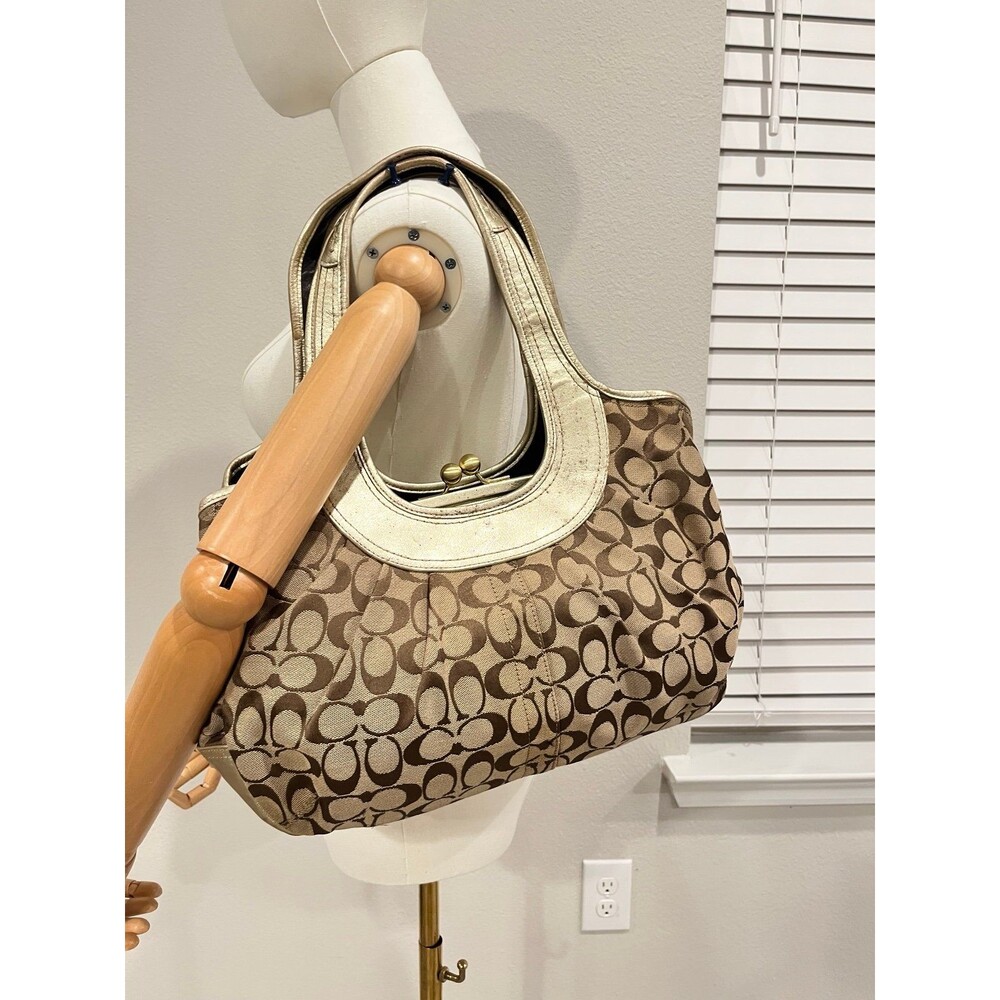 Coach Signature C Monogram Hobo Bag